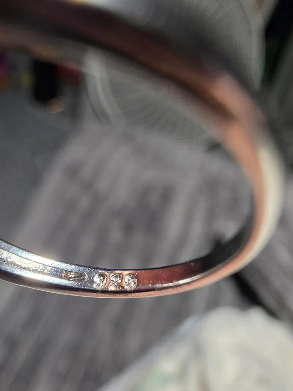 Sterling Silver Purple Gemstone Ring with Accent Stones